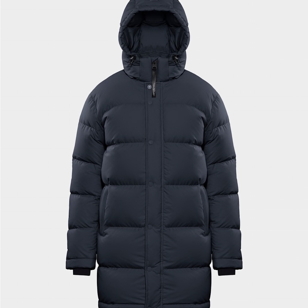 Aritzia SUPER PUFF Midi Puffer in Admiral Size Medium